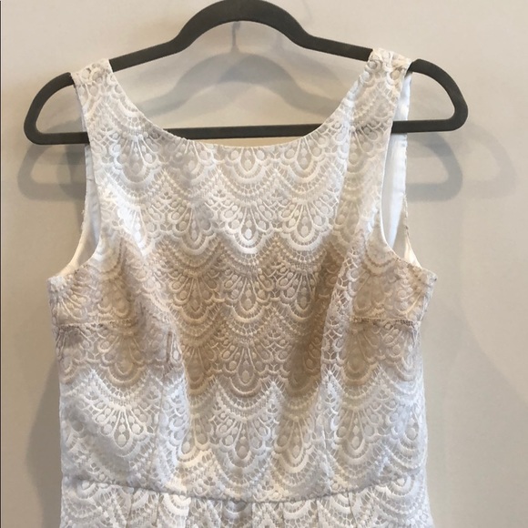 WHBM NWT color blocked Lace dress - Picture 2 of 3